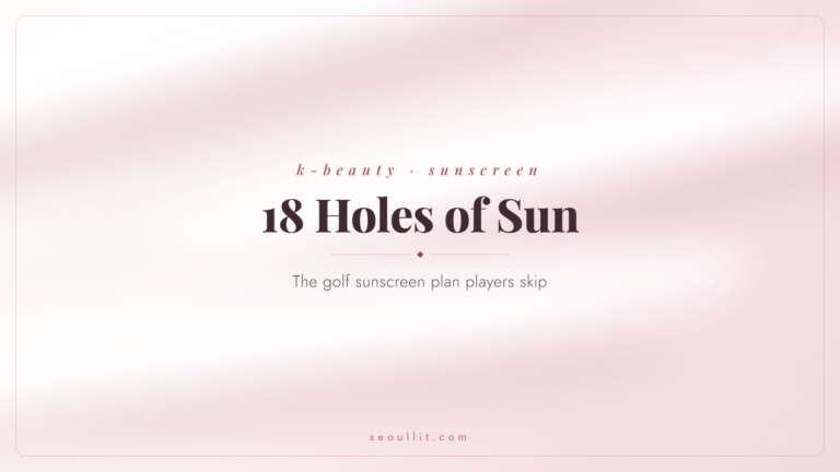 Golf sunscreen plan for 18 holes: where players burn and how often to reapply