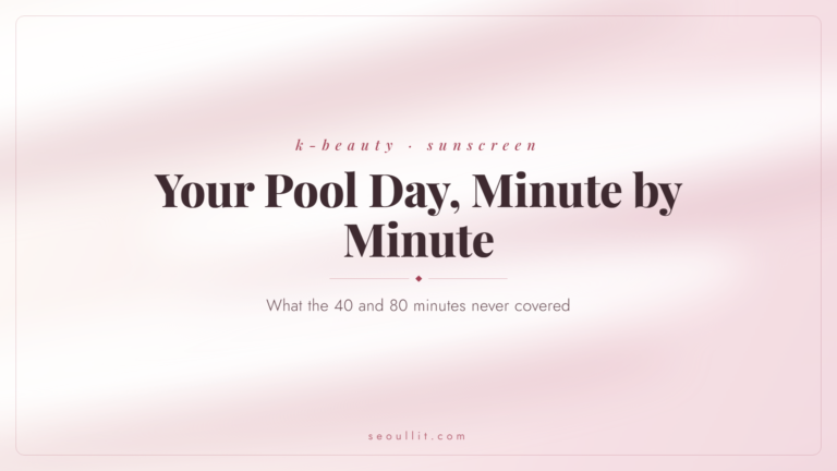 Pool chlorine sunscreen timeline: what the label's minutes really cover
