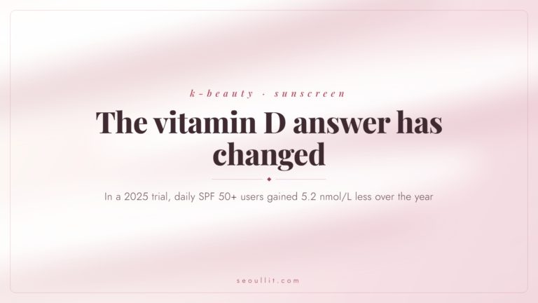 Sunscreen and vitamin D deficiency: the 2025 trial found a gap of 5.2 nmol/L