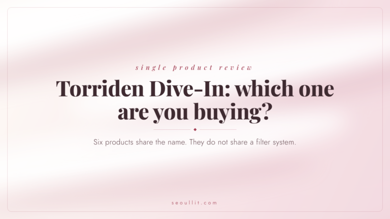 Torriden Dive-In sunscreen review: which version you are actually buying