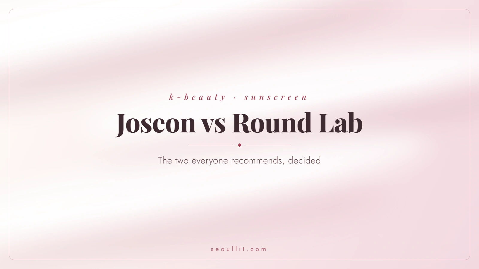 Beauty of Joseon vs Round Lab sunscreen compared on filters, finish, and skin type