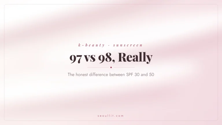 SPF 30 vs 50, the honest difference in protection — Seoullit cover
